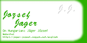 jozsef jager business card